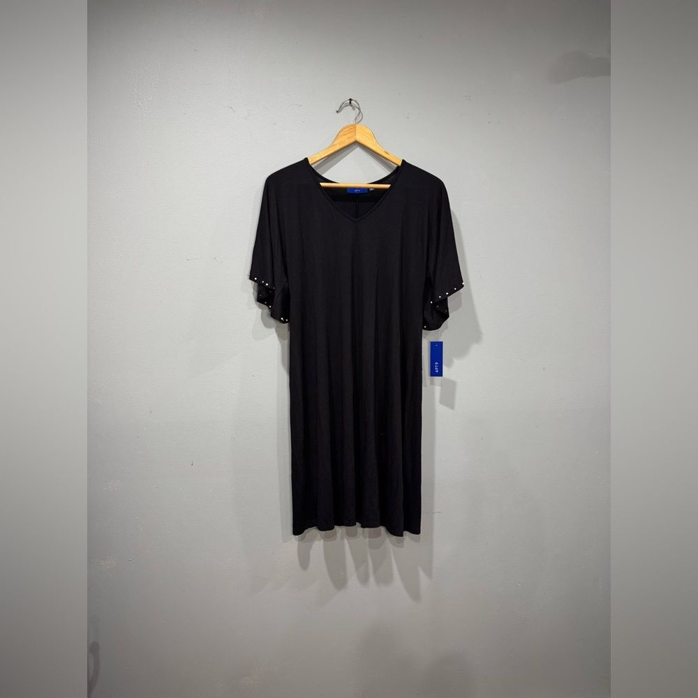SALE! Black Apt 9 Embellished V-Neck Dress Size M NWT